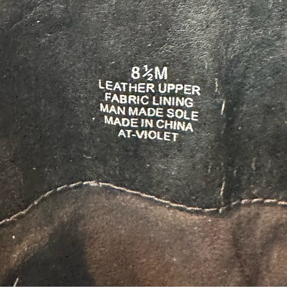 Arturo Chiang Black Leather Knee-High Boots Size 8.5 M - Picture 10 of 12